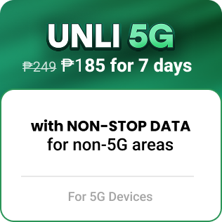 UNLI 5G w/ NSD 249 now P185